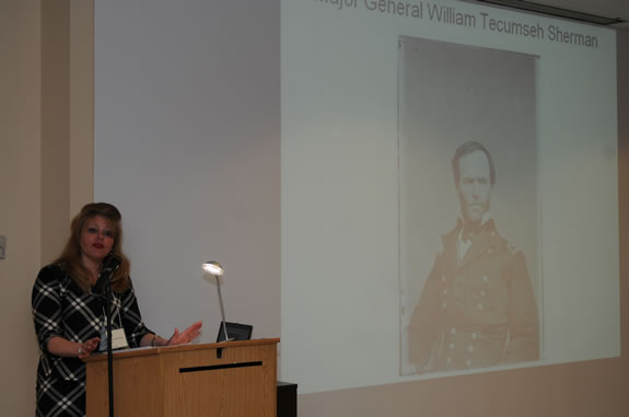 Professor Heidi Weber presented this past March on her Civil War research at a conference in South Carolina