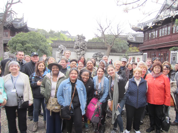 SUNY Orange students community members, and faculty members in China, Spring 2018