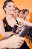 group of girls in gym