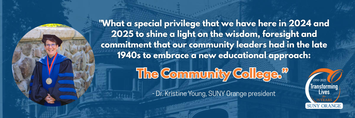 Quote from Dr. Kris young announcing the 75th Anniversary